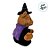 Urso de Pelúcia com Roupa de Bruxa - Preto - 27 cm  - 1 unidade - Rizzo - Imagem 3