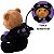 Urso de Pelúcia com Roupa de Gato - Preto/Roxo - 20cm - 1 unidade - Rizzo - Imagem 5