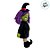 Bruxa de Pelúcia - Verde/Roxo - 40cm  - 1 unidade - Rizzo - Imagem 3