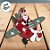 Enfeite Para Pendurar - Avião Papai Noel - 7,5x6,5x9cm - 1 unidades - Cromus - Rizzo - Imagem 2