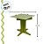 Suporte para Cupcake - Xadrez Verde - 10x10x10cm - 1 unidade - Cromus - Rizzo - Imagem 2