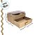 Caixa Meio Ovo de Colher 150g/250g Com Gaveta - Madeira Pinus - 22,5x16x11cm - 1 unidade - Rizzo - Imagem 2