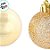 Bola de Natal - Ouro - Matte e Glitter - 8cm - 4 unidades - Cromus - Rizzo - Imagem 2