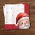 Guardanapo De Papel Natalino - Papai Noel Borda Vermelha - 32,5x32,5cm - 20 unidades - Cromus - Rizzo - Imagem 1