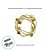 Cordão Decorativo de Natal - Estrelas Brilhantes - Ouro - 2,70m - 1 unidade - Cromus - Rizzo - Imagem 3