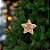 Enfeite Para Pendurar De Natal - Estrela De Ginger Bread - Marrom e Branco - 10cm - 1 unidade - Cromus - Rizzo - Imagem 1