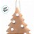 Enfeite Para Pendurar De Natal - Pinheiro De Ginger Bread - Marrom e Branco - 11cm - 1 unidade - Cromus - Rizzo - Imagem 2