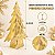 Enfeite Decorativo de Natal - Pinheiro Dourado - 21,5cm - 1 unidade - Cromus - Rizzo - Imagem 2