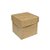 Caixa Cubo Para Panetone e Presente - P 6x6x6cm - Kraft - 10 unidades - Assk - Rizzo - Imagem 1