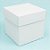Caixa Cubo Para Panetone e Presente - XG 15x15x15cm - Branco - 10 unidades - Assk - Rizzo - Imagem 1
