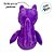 Gato Fantasma de Pelúcia - Roxo - 28,5cm - 1 unidade - Rizzo - Imagem 7