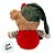 Ursinho Duende de Pelúcia - Verde e Vermelho - 25cm - 1 unidade - Rizzo - Imagem 8