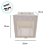 Sacola de Papel com visor de PVC 22x20x20cm - Retangular Vertical - Branca  - 10 unidades - Rizzo - Imagem 3