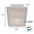Sacola de Papel com visor de PVC 16x20x16cm - Retangular Vertical - Branca - 10 unidades - Rizzo - Imagem 3