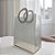 Sacola Transparente PVC com Alça Redonda de Couro Branca - 26x11x32cm  - 1 unidade - Rizzo - Imagem 1