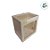 Sacola de Papel com visor de PVC 24x18x26,5cm - Branca - 1 unidade - Rizzo - Imagem 3