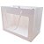 Sacola de Papel com visor de PVC 24x24x26,5cm - Branca - 1 unidade - Rizzo - Imagem 1