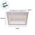 Sacola de Papel com visor de PVC 24x24x26,5cm - Branca - 1 unidade - Rizzo - Imagem 3