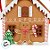 Bolsa De Natal De Feltro - Casa Ginger Bread - 22cm - 1 unidade - Cromus - Rizzo - Imagem 2