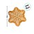 Bandeja Decorativa De Natal De Cerâmica - Floco De Neve Ginger Bread - Marrom e Branco - 26cm  - 1 unidade - Cromus - Ri - Imagem 3