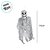 Enfeite Decorativo de Halloween com Luz, Som e Movimento - Caveira Severus - 75cm - 1 unidade - Cromus - Rizzo - Imagem 4