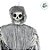 Enfeite Decorativo de Halloween - Caveira Maximilian - 83cm - 1 unidade - Cromus - Rizzo - Imagem 4