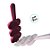 Chocalho Aplicador Para Confeitos - Rosa - 17,5cm - 1 unidade - Rizzo - Imagem 2