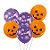Balão de Festa Látex 12" Halloween - Abóboras e Morcegos - 6 unidades - Rizzo - Imagem 1