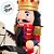 Soldado de Chumbo de Madeira Montado em Cavalo - 9x31x24,5cm - Vermelho - 1 unidade - Artlille - Rizzo - Imagem 5