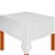 Toalha de Mesa de Plástico Laminado - Branco - 1,37x1,83m - 1 unidades - Artlille - Rizzo - Imagem 1