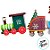 Enfeite de Madeira de Natal Trem - Rena e Presentes - 18,5cm - 1 unidade - Rizzo - Imagem 3