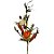 Galho Decorativo de Páscoa - Cenouras e Flores Branca/Laranja - 65cm - 1 unidade - Cromus - Rizzo - Imagem 1