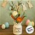 Galho Decorativo de Páscoa - Cenouras e Flores Branca/Laranja - 65cm - 1 unidade - Cromus - Rizzo - Imagem 6