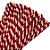 Haste de Chenille 30cm - Listrado Vermelho e Branco - 100 unidades - Art Montagem - Rizzo - Imagem 1