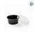 Pote Redondo PET com Tampa - Preto - 30ml  - 20 unidades - Plastilânia - Rizzo - Imagem 3