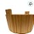 Cesta Tina de Madeira Alta - 9,5x17cm - 1 unidade - Rizzo - Imagem 4