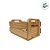 Caixote de Madeira Ceasa P - 26x17x14cm - 1 unidade - Rizzo - Imagem 3