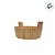 Cesta Tina de Madeira Baixa - 6,5x17cm - 1 unidade - Rizzo - Imagem 3