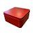 Lata de Metal Quadrada - Vermelho - 11,5x11,5x5cm - 1 unidade - Rizzo - Imagem 2