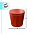 Lata de Metal Redonda - Vermelho - 10x10x10cm - 1 unidade - Rizzo - Imagem 3