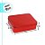 Lata de Metal Retangular - Vermelho - 12x9x4cm - 1 unidade - Rizzo - Imagem 3
