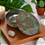 Lata De Metal Estampa De Mandala - Verde - 11x11cm - 300ml - 1 unidade - Rizzo - Imagem 1