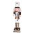Boneco Soldado Quebra Nozes de Madeira Com Tambor - 18,5cm - Branco e Dourado - 1 unidade - Rizzo - Rizzo - Imagem 1