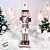Boneco Soldado Quebra Nozes de Madeira Com Tambor - 18,5cm - Branco e Dourado - 1 unidade - Rizzo - Rizzo - Imagem 4