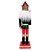 Boneco Soldado Quebra Nozes de Madeira Com Lança - 18,5cm - Verde e Vermelho - 1 unidade - Rizzo - Rizzo - Imagem 3