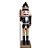 Boneco Soldado Quebra Nozes de Madeira Com Lança - 16cm - Preto e Dourado - 1 unidade - Rizzo - Rizzo - Imagem 1