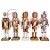 Kit Boneco Soldado Quebra Nozes de Madeira Com Espada - 13cm - Branco e Dourado com Glitter - 5 unidades - Rizzo - Rizzo - Imagem 1