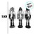 Kit Boneco Soldado Quebra Nozes de Madeira - 13,5cm - Azul, Vermelho e Verde - 3 unidades - Rizzo - Rizzo - Imagem 2