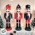 Kit Boneco Soldado Quebra Nozes de Madeira - 13,5cm - Azul, Vermelho e Verde - 3 unidades - Rizzo - Rizzo - Imagem 4