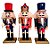 Kit Boneco Soldado Quebra Nozes de Madeira - 15cm - Verde, Azul e Vermelho - 3 unidades - Rizzo - Rizzo - Imagem 1